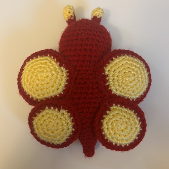 Butterfly crochet plush handmade garden decor - Picture 2 of 6